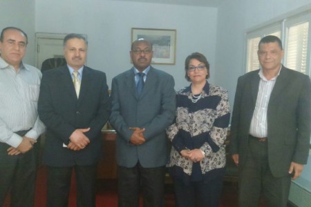 لقاء السفير الاثيوبي في جمهورية مصر العربية مع رئيس واعضاء المجلس.
